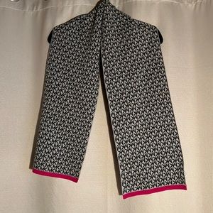 Michael Kors grey black and pink scarf